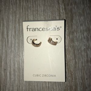 Small gold hoop earrings